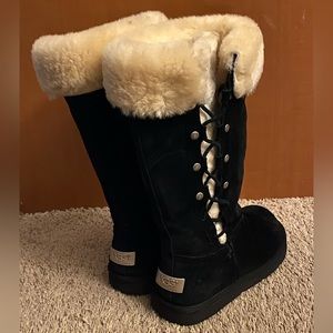 Black Tall UGG upside